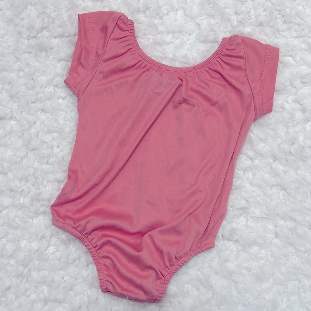 🆕 NWT Bailey's Blossoms Maggie Cap Sleeve Leotard - Baby Pink